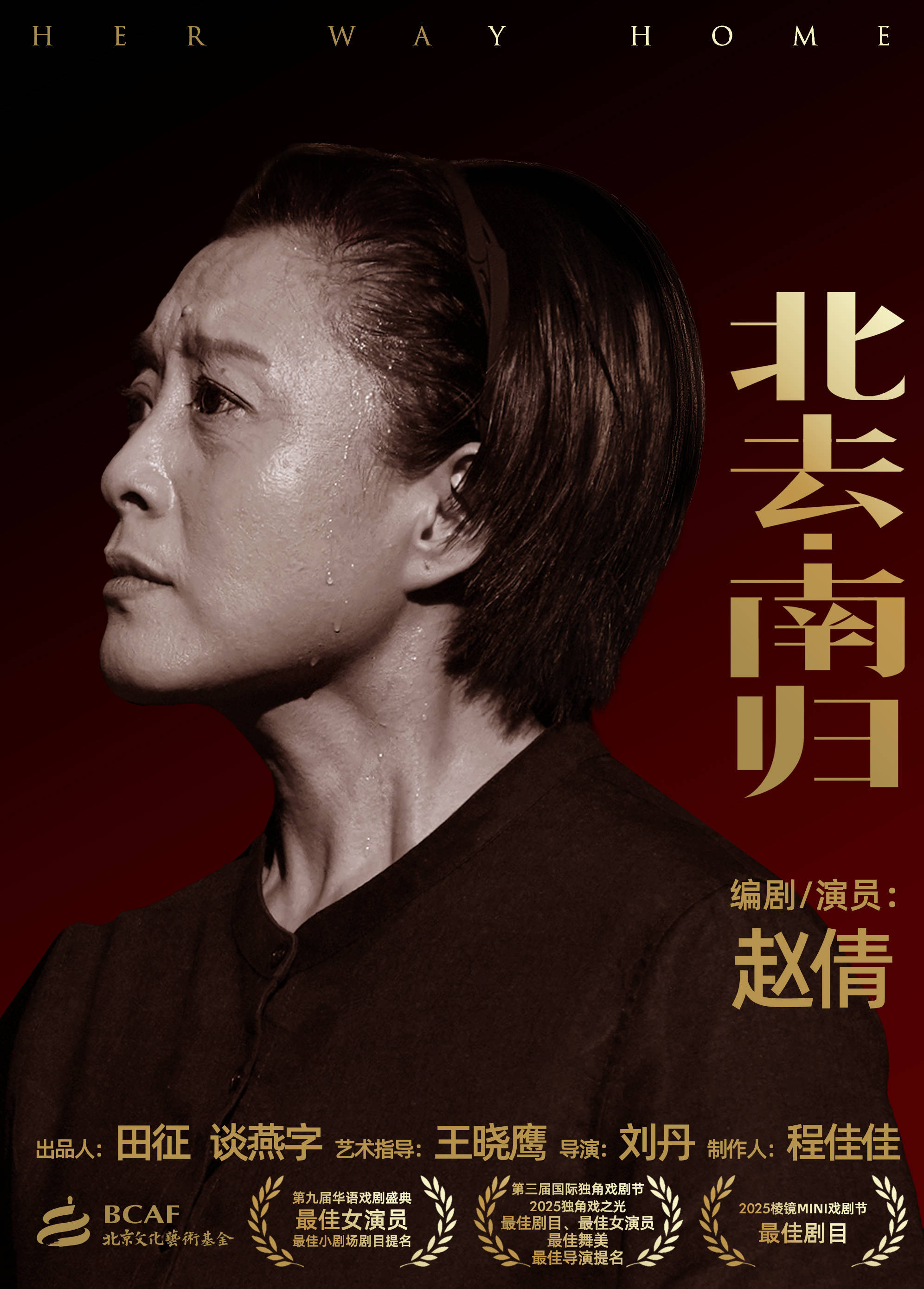 重磅官宣!赵倩编剧并主演独角戏《北去・南归》演出季盛大启幕 重磅官宣!赵倩编剧并主演独角戏《北去・南归》演出季盛大启幕